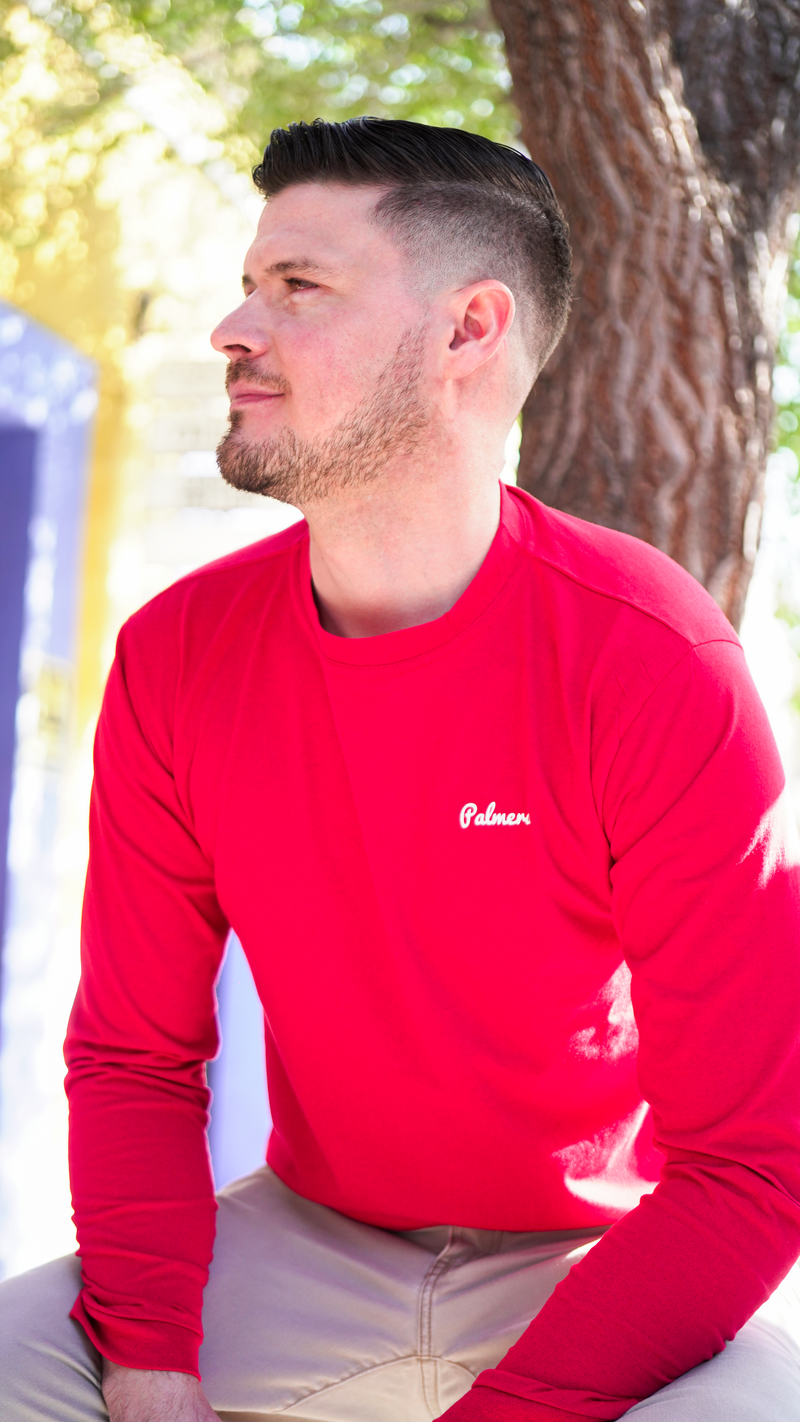 LONG SLEEVE MAN T-SHIRT RED