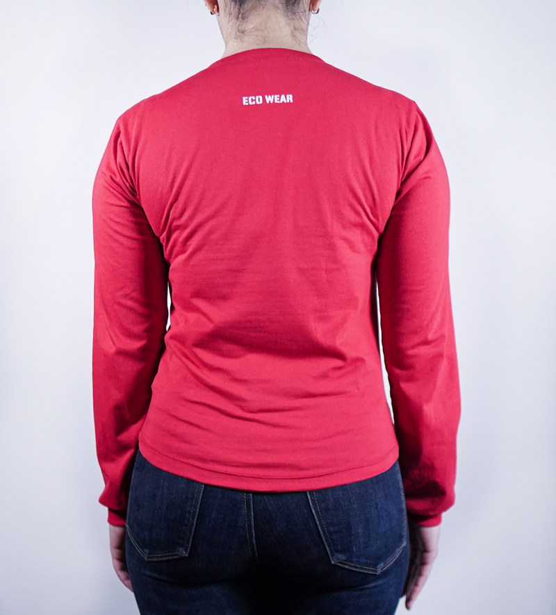 LONG SLEEVE WOMEN T-SHIRT RED