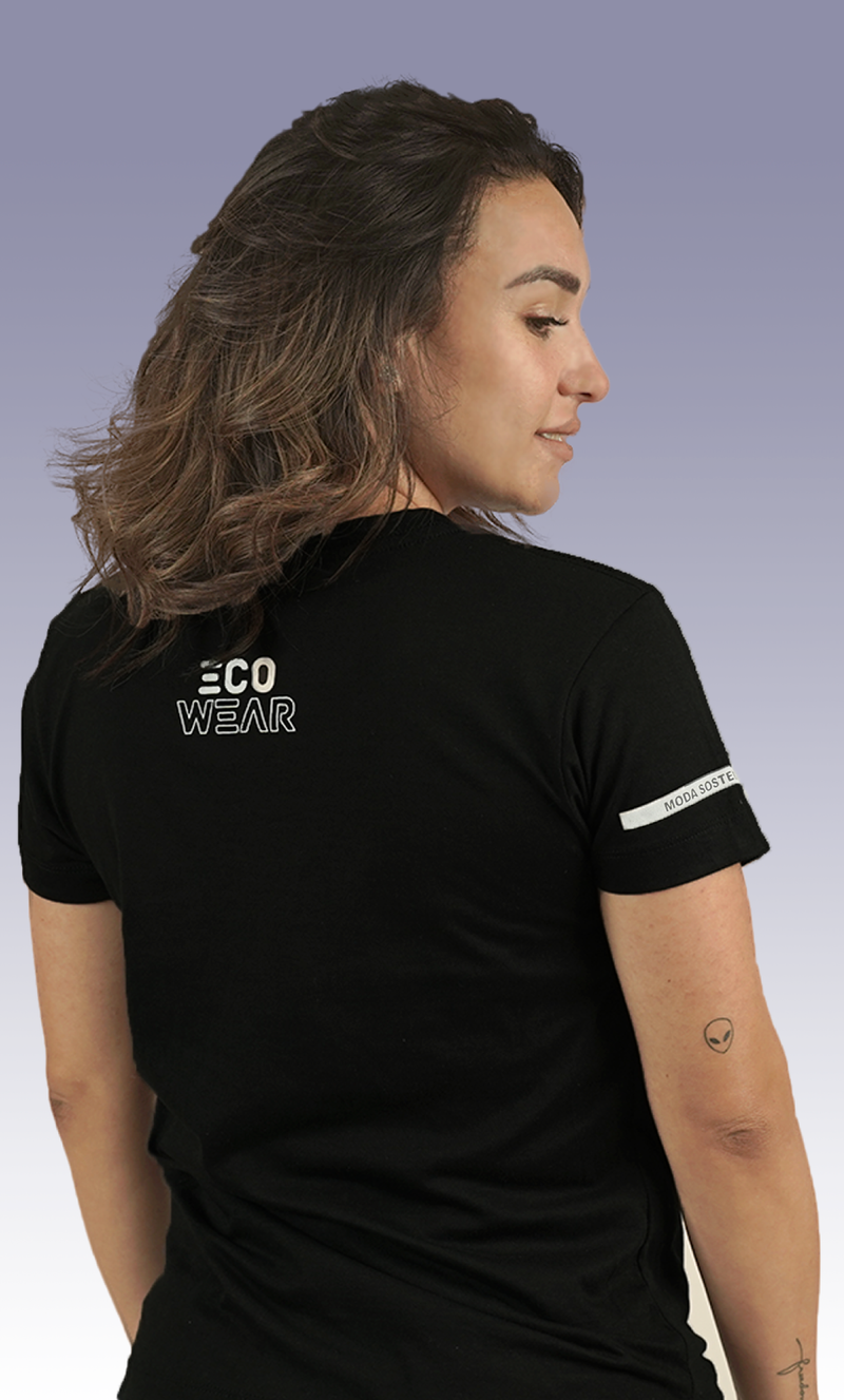 ECOWEAR WOMAN T-SHIRT BLACK