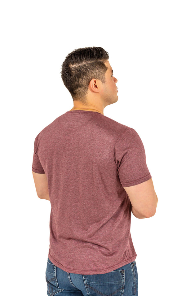 ECOWEAR MAN HENLEY RED